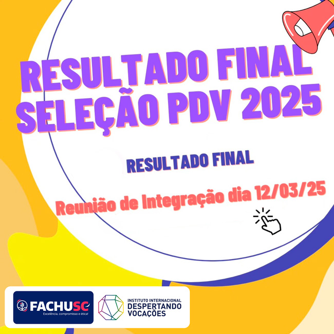 Comando Seleção para PDV 2025 - Resultado Final.