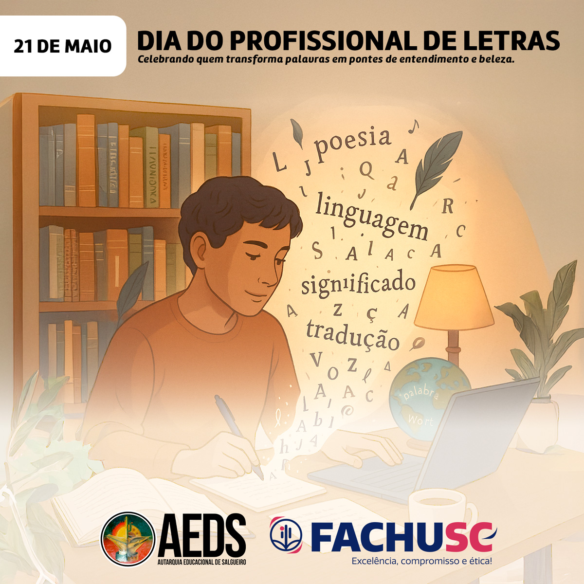 Homenagem ao Dia do Profissional de Letras