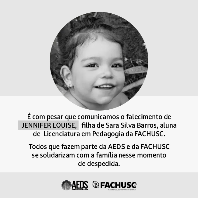 Comando para notícia - Nota de Pesar - Jennifer Louise.