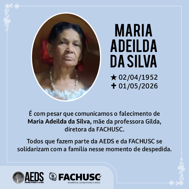 Comando para notícia - Nota de Pesar - Maria Adeilda da Silva.