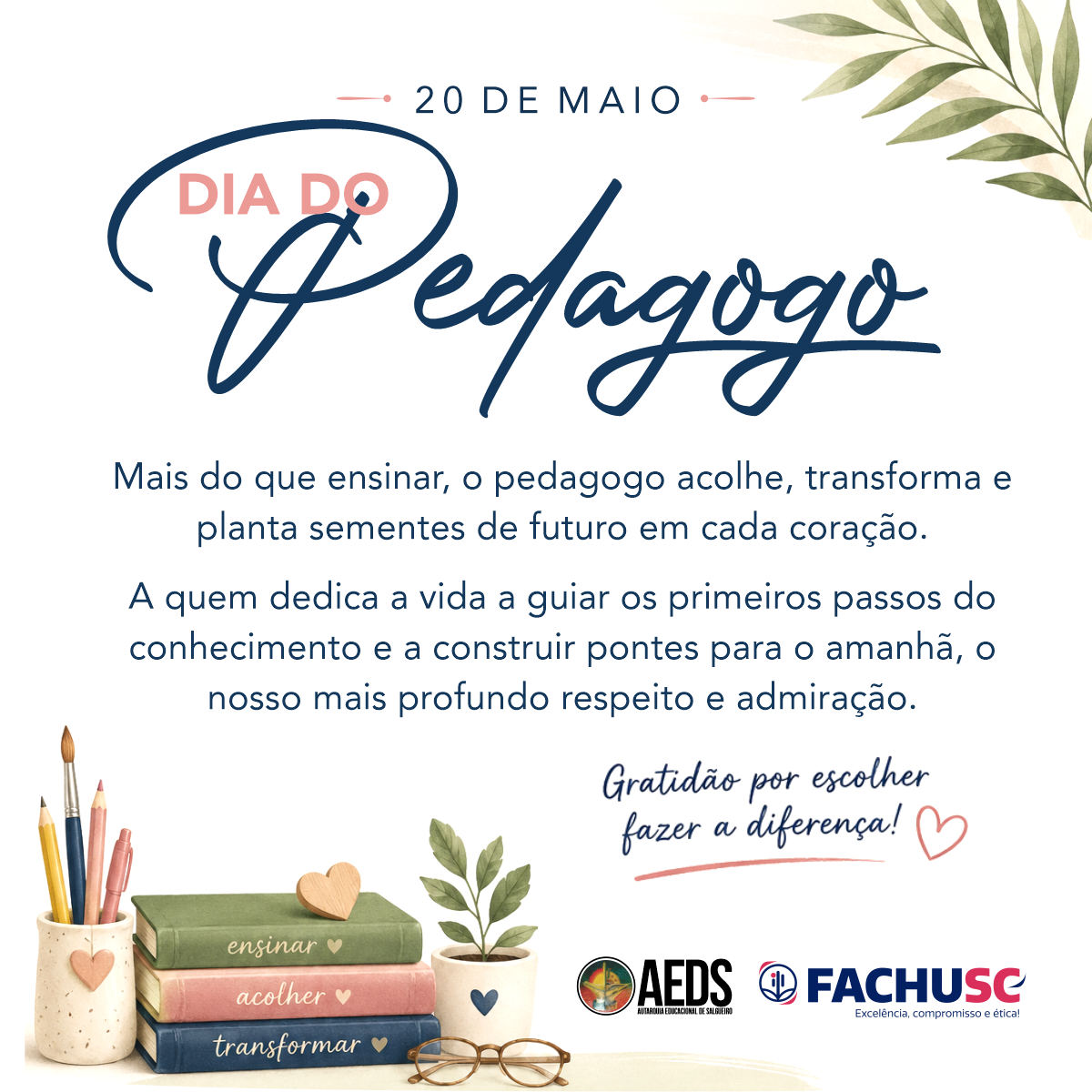 Feliz Dia do Pedagogo
