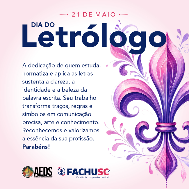 Comando para notícia - 21 de maio - Dia do Letrólogo.