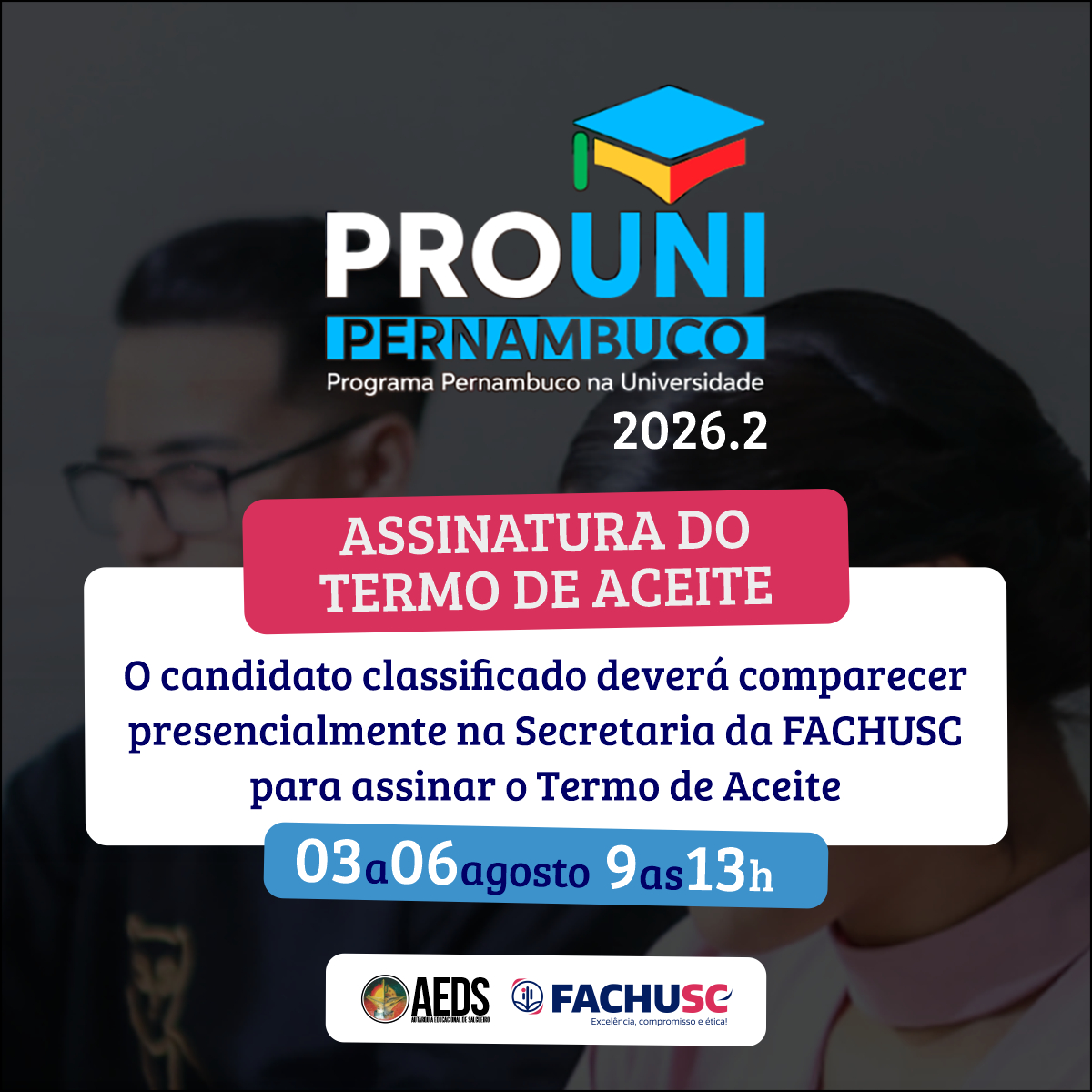 PROUNI-PE-2026 - Assinatura do Termo de Aceiter