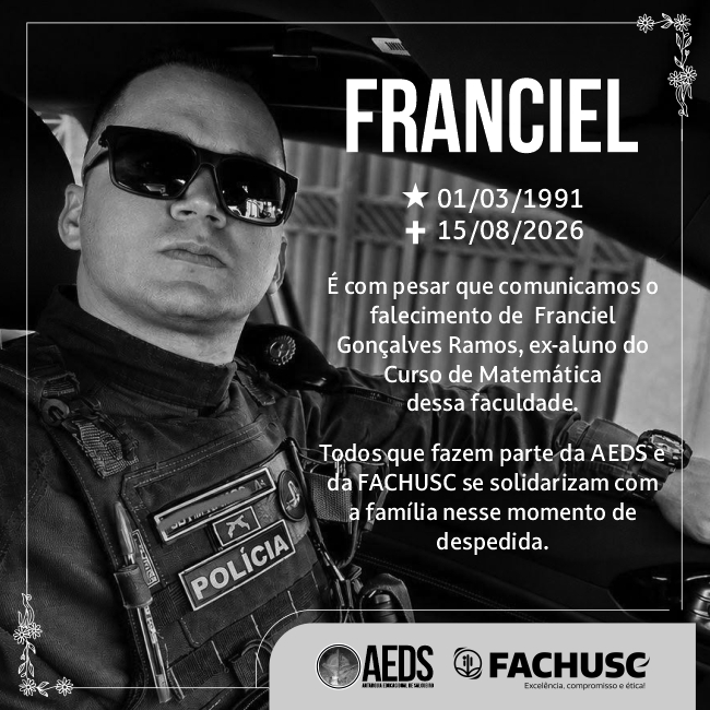 Comando para notícia - Nota de Pesar - Falecimento de Franciel Gonçalves Ramos.