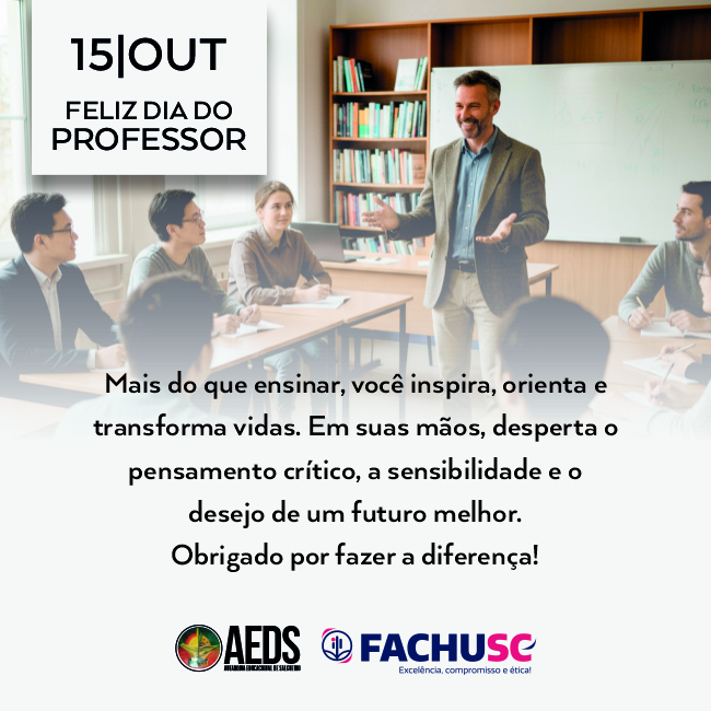 Feliz Dia do Professor.