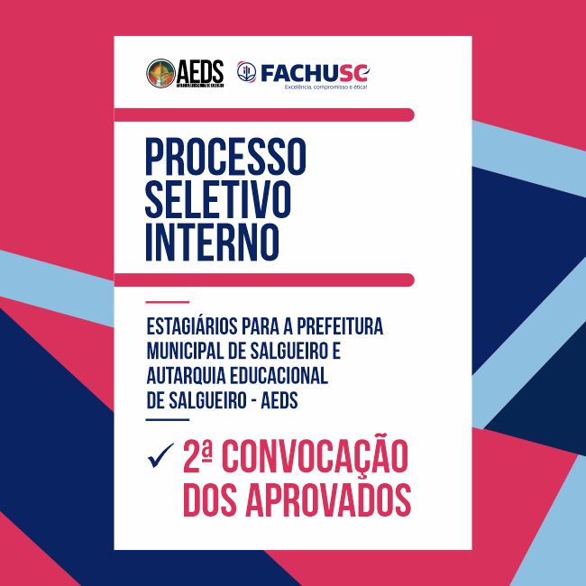 Comando para Estagiários para a Prefeitura Municipal de Salgueiro - 2ª CONNVOCAÇÃO.