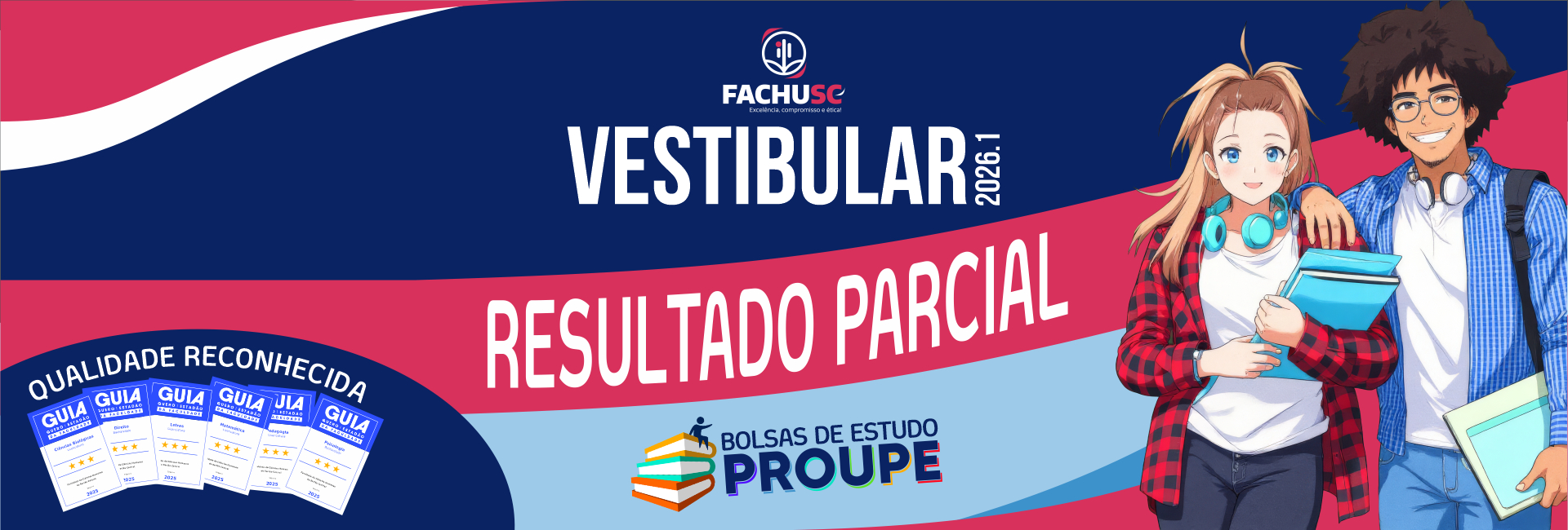 Comando para Vestibular 2026.1 - Resultado Parcial.