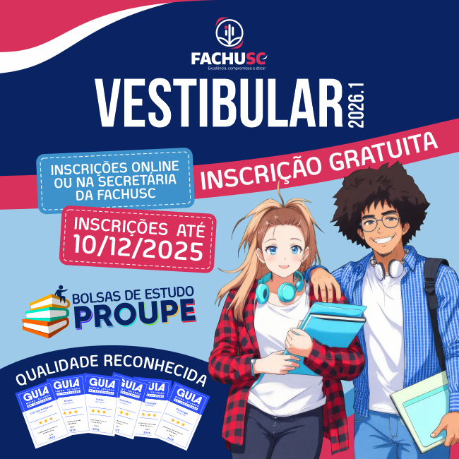 Comando para Vestibular 2026.1 - Inscrições GRATUITAS.